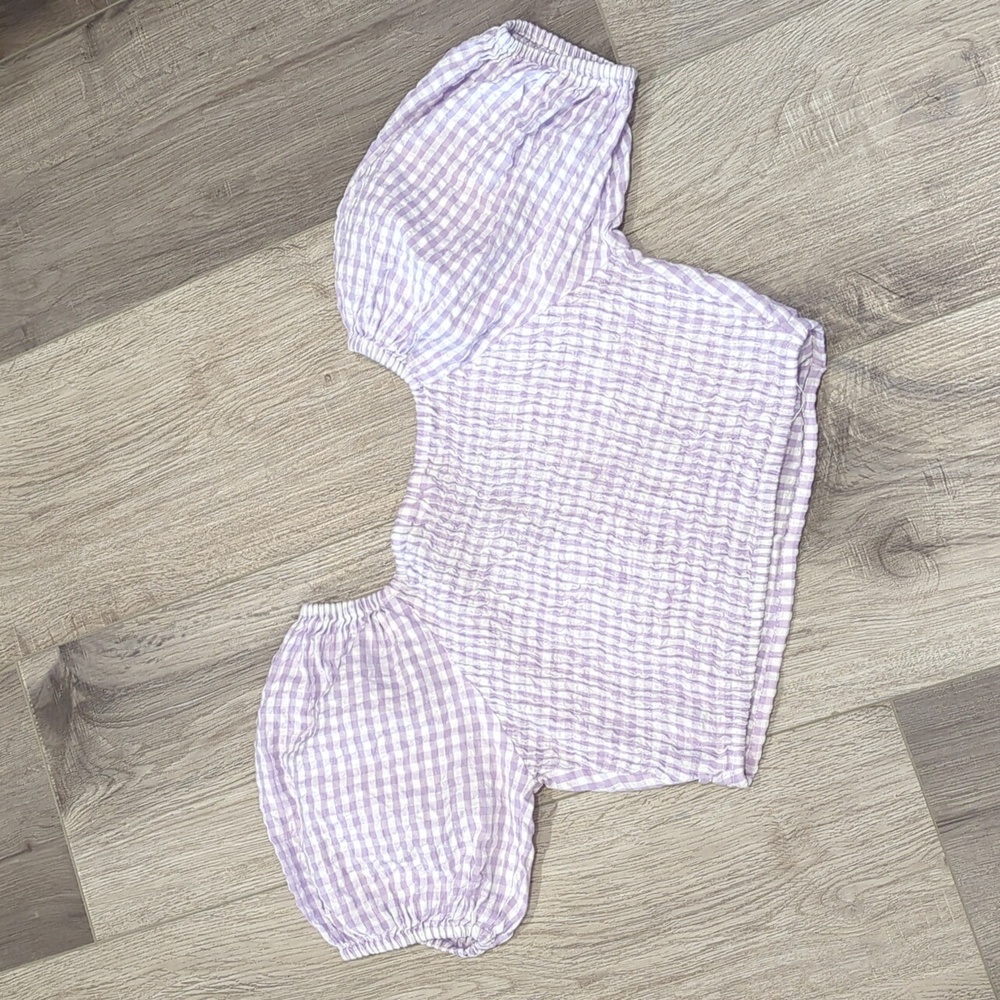 Sim&Sam Lavender Cropped Top - Picture 6 of 8